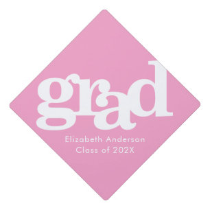 Toque De Diplômé Pink bold simple typographie graphique moderne gir