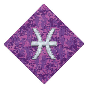 Toque De Diplômé Pisces Zodiac Connexion Fuchsia Camion numérique r