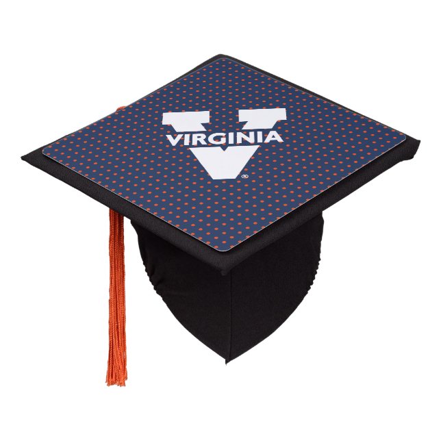 Toque De Diplômé Pois de Virginia Cavaliers (Incliné)