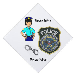 Toque De Diplômé Police de casquette Topper