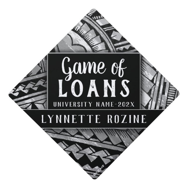 Toque De Diplômé Prêts aux étudiants de jeu amusant Abstrait géomét (Devant)