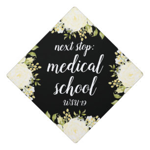 Toque De Diplômé Prochaine Étape École de Médecine Crème Pinceau Fl