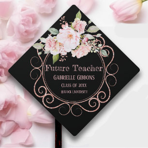 Toque De Diplômé Professeur Futur, Procureur, Etc. Floral