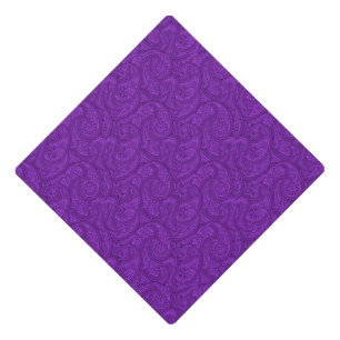 Toque De Diplômé Purple Paisley