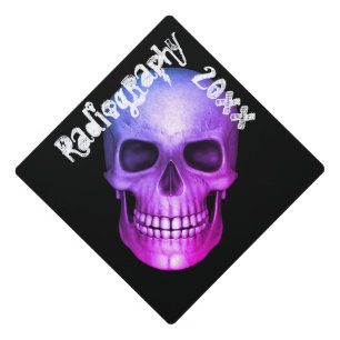 Toque De Diplômé Radiographie du crâne pourpre