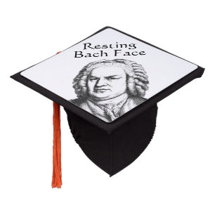 Toque De Diplômé Repose Bach Face Compositeur de musique classique