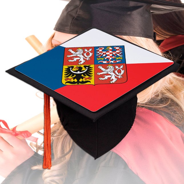 Toque De Diplômé République tchèque et drapeau tchèque - Étudiants  (Créateur téléchargé)