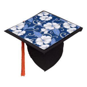 TOQUE DE DIPLÔMÉ RÊVE POLYNÉSIENNE (BLEU)