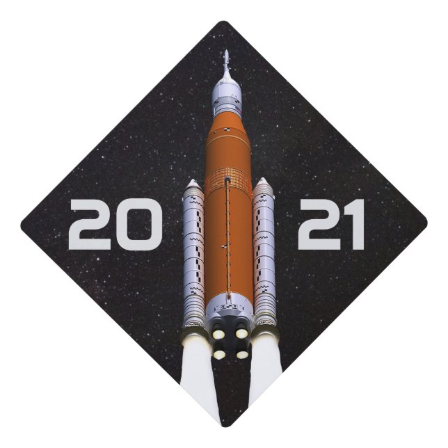 Toque De Diplômé Rocket SLS Space customisée (Devant)