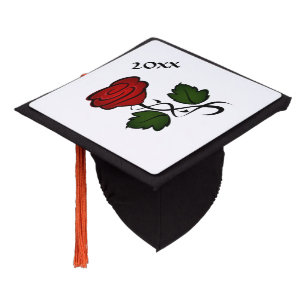 Toque De Diplômé Rose rouge Kiss002