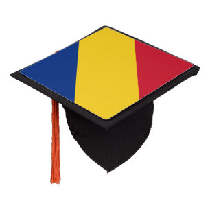 Toque De Diplômé Roumanie et Roumanie - Drapeau - Étudiants / Univ