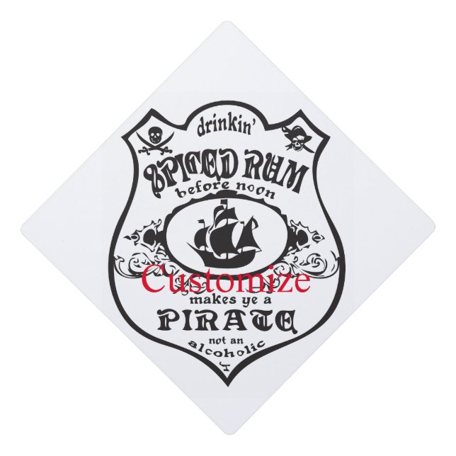 Toque De Diplômé Rum épicé Pirate Boisson Thunder_Cove (Devant)