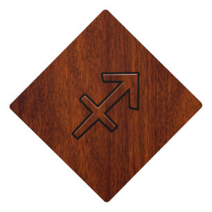 Toque De Diplômé Sagittarius Zodiac Connexion Mahogany Style Brown