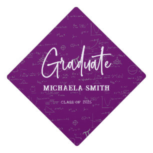Toque De Diplômé Scénario de diplômé violet Math Remise des diplôme