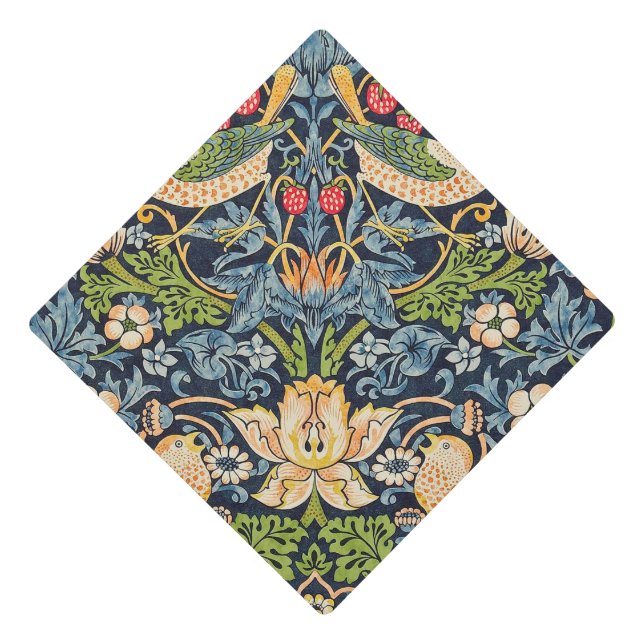 Toque De Diplômé Schéma floral William Morris Strawberry Thief (Devant)