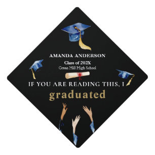 Toque De Diplômé Si vous lisez ces casquettes drôles de tessel