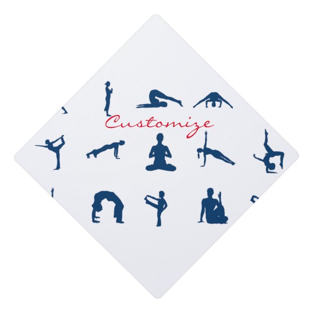 Toque De Diplômé Silhouette Yoga Possède Thunder_Cove (Devant)