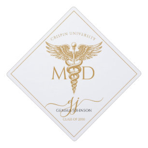 Toque De Diplômé Simple Futur Docteur Graduation Party Gold Script
