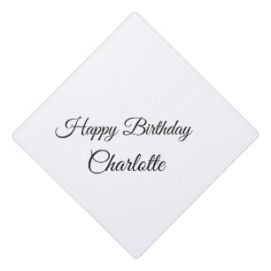 Toque De Diplômé SIMPLE MINIMAL.CUTIE AJOUTER NOM BÉBÉ joyeux anniv