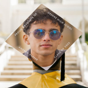 Toque De Diplômé Simple Moderne Photo Portrait Réussite Succès