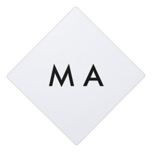 Toque De Diplômé Simple monogramme ajouter votre nom lettre man min