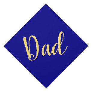 Toque De Diplômé Sophistiqué DAD Script Marine Arrière - plan bleu 