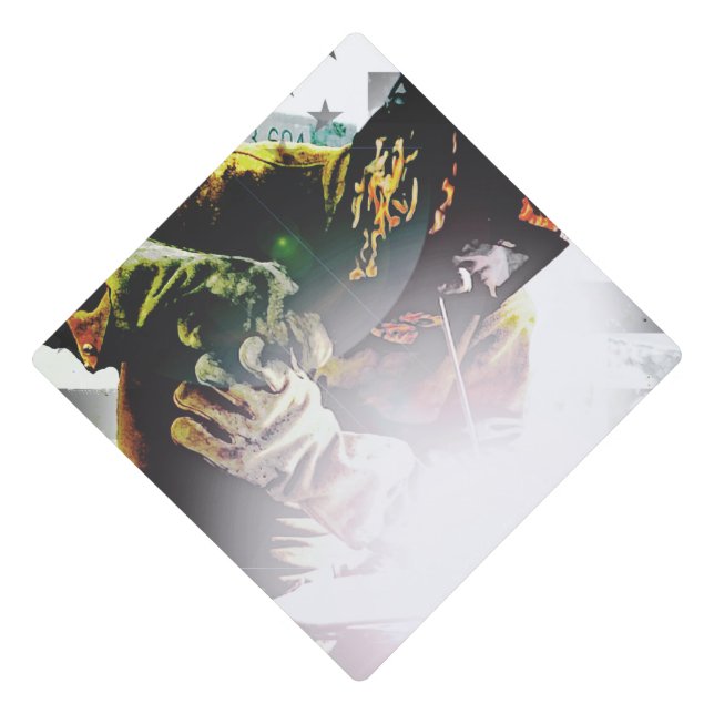 Toque De Diplômé Soudeuse de drapeau américain (Devant)