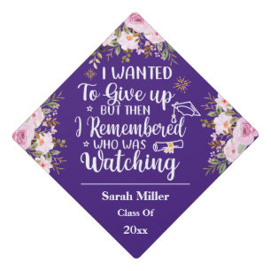 Toque De Diplômé Souvenez-vous de qui regardait Motivational dire