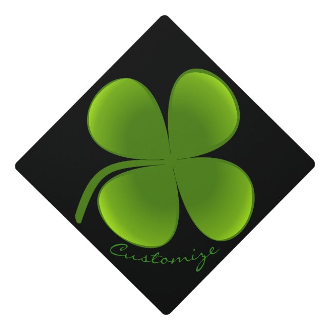 Toque De Diplômé St Patrick's Day Shamrocks Thunder_Cove (Devant)