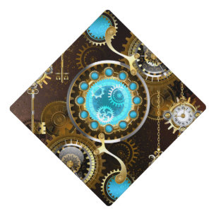 Toque De Diplômé Steampunk Rusty Background