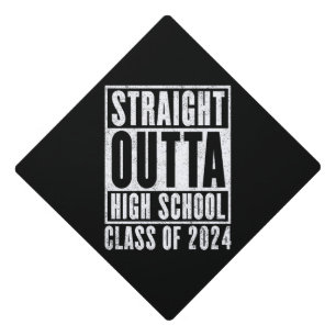 Toque De Diplômé Straight Outta High School 2024 (en détresse)