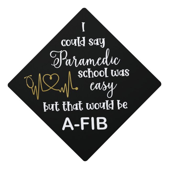 Toque De Diplômé Sujet de Casquette de fin d'études paramédic (Devant)