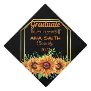Toque De Diplômé Superbe capuchon de graduation florale