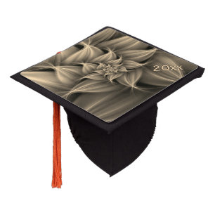 Toque De Diplômé Superbe fleur d'or fractale 