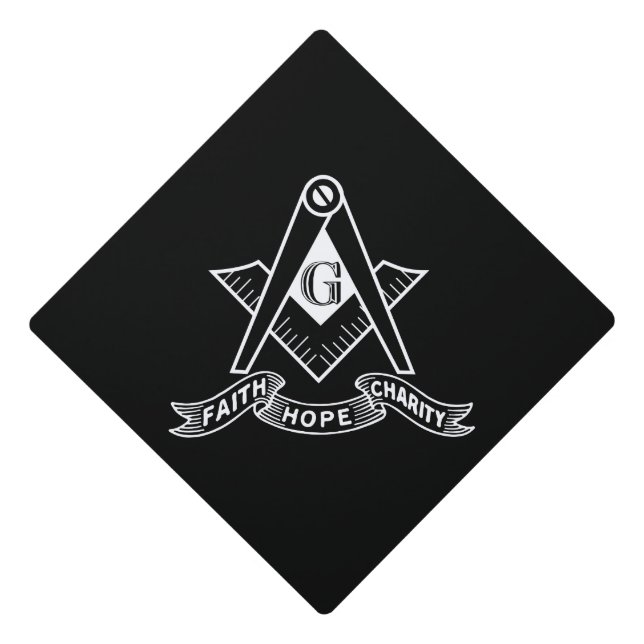 Toque De Diplômé Symbole franc-maçonnerie (Devant)