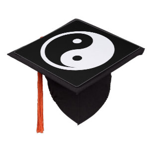 Toque De Diplômé Symbole Yin Yang - tatouage solide design 2
