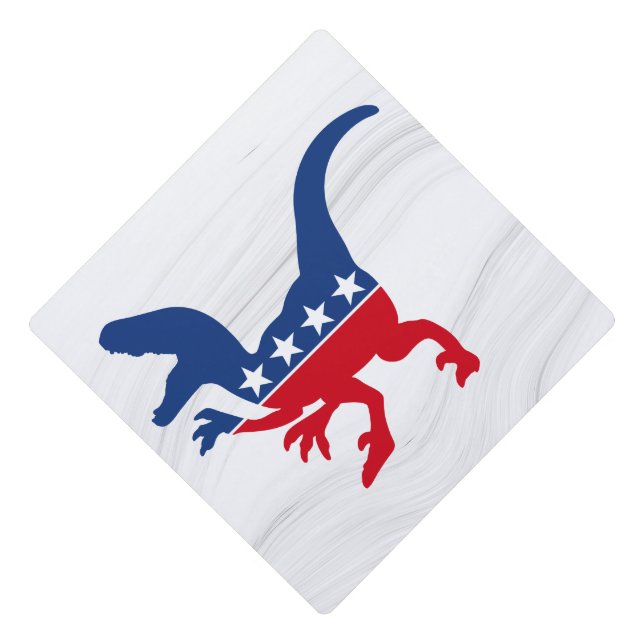 Toque De Diplômé T-Rex patriotique anti-politique (Devant)