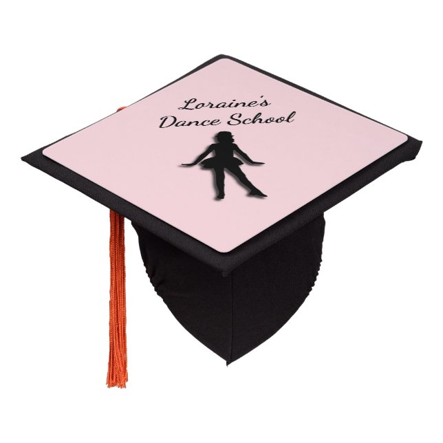 Toque De Diplômé Tap Dancer rose personnalisé (Incliné)