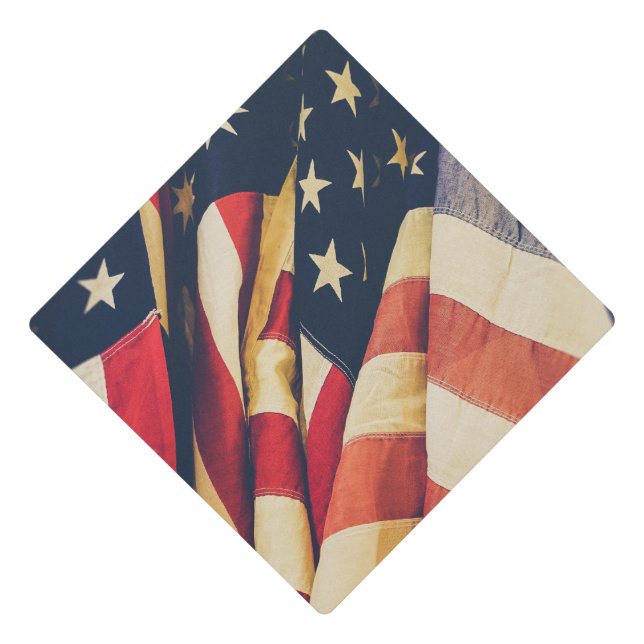 Toque De Diplômé Tassel Topper de l'American Flag (Devant)