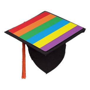 Toque De Diplômé Tassel Topper "Rainbow Stripes"