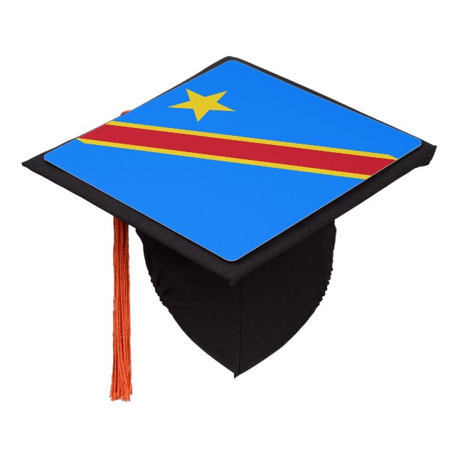 Toque De Diplômé Tassel Topper, République démocratique du Congo (Incliné)