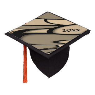 Toque De Diplômé Teintes brunes fondantes de l'art moderne