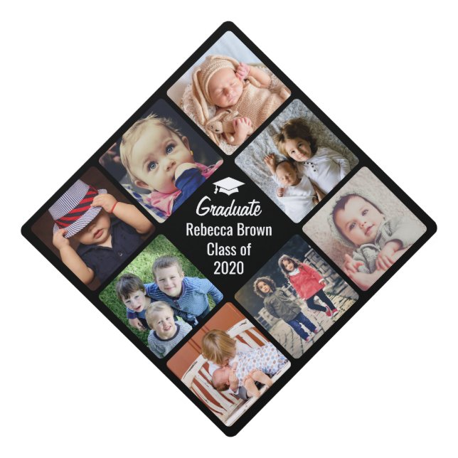 Toque De Diplômé Télécharger la photo - nom et date (Devant)