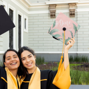 Toque De Diplômé #Terminé Tropiques roses Diplôme personnalisé To