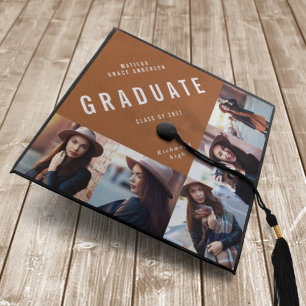 Toque De Diplômé Terracotta multi photo moderne contemporain
