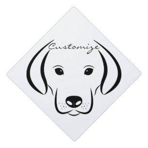 Toque De Diplômé Tête de chiot mignonne Thunder_Cove