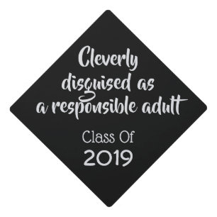 Toque De Diplômé Texte/année faits sur commande "adulte responsabl