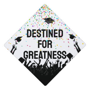 Toque De Diplômé Texte de fin d'études amusant avec Confetti
