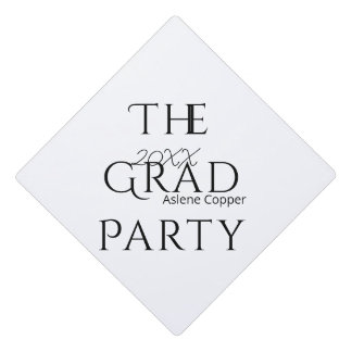 Toque De Diplômé The grad party name 20XX bold letter graduatsimple