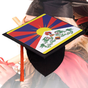 Toque De Diplômé Tibet Diplômé & Drapeau Tibétain Université / Coll